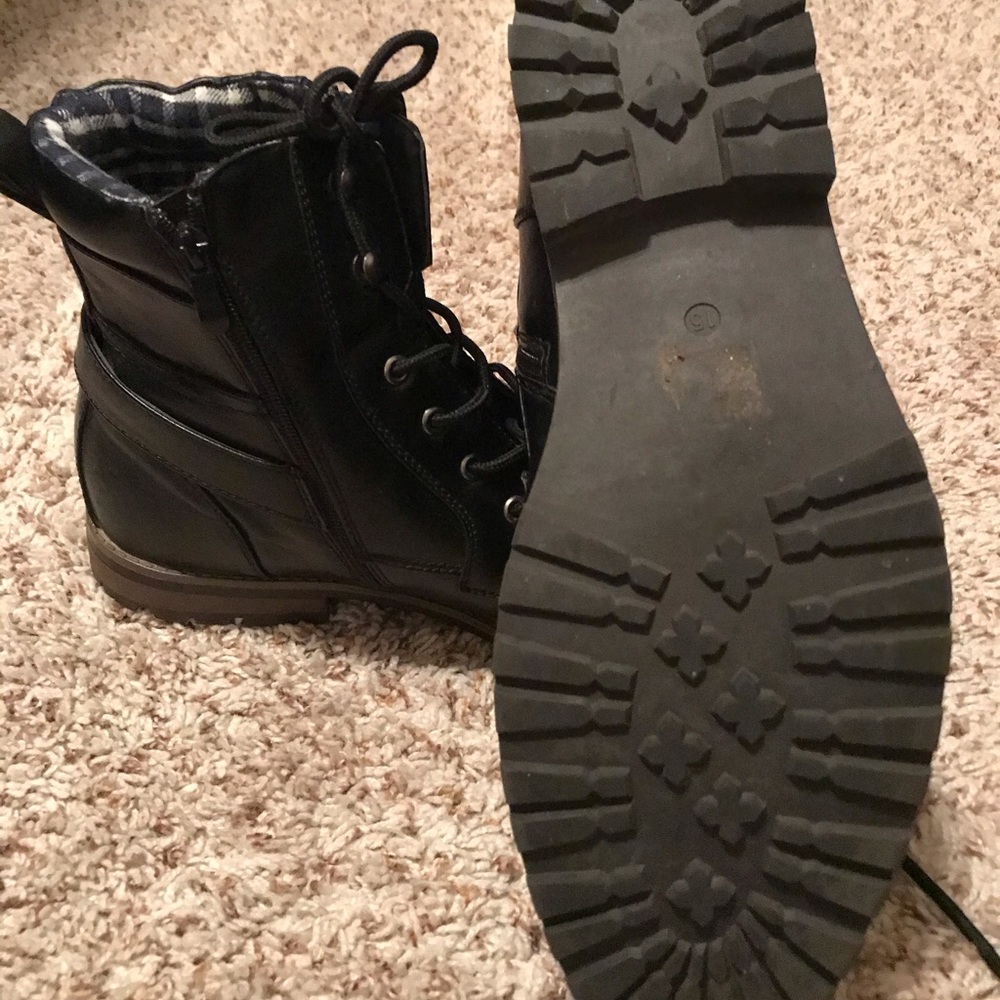 Bruno Marc Men's Military Motorcycle Combat Boots